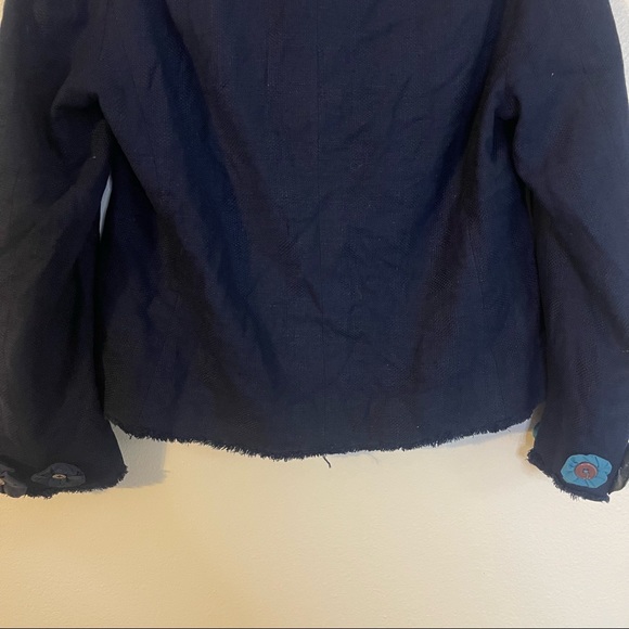 Moschino Cheap and Chic Floral Blazer Trim Blazer Jacket Size 12 - Picture 6 of 9